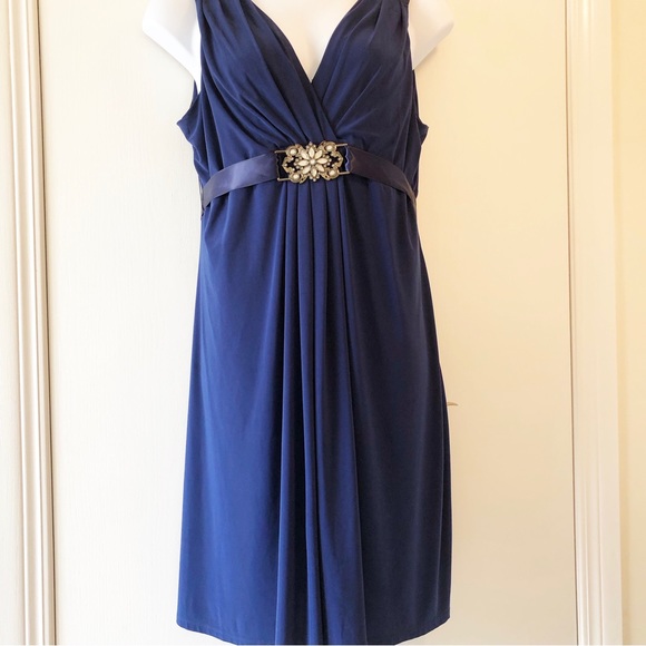 Vintage Dark Blue Dress Large to XL - Picture 5 of 9